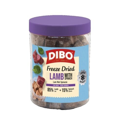 DIBO Freeze Dried Cordero con Espinacas 90 g