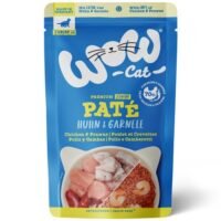 Sobre de comida húmeda WOW Cat Junior sabor pollo y gambas de 125g para gatitos