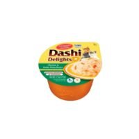 Tarrina de Dashi Delights sabor pollo con copos de bonito en caldo dashi para gatos