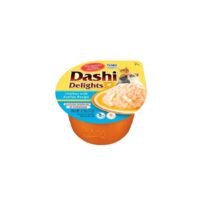Dashi Delights Pollo con Vieira para gato 70 g Tarrina de Dashi Delights sabor pollo con vieira en caldo dashi para gatos